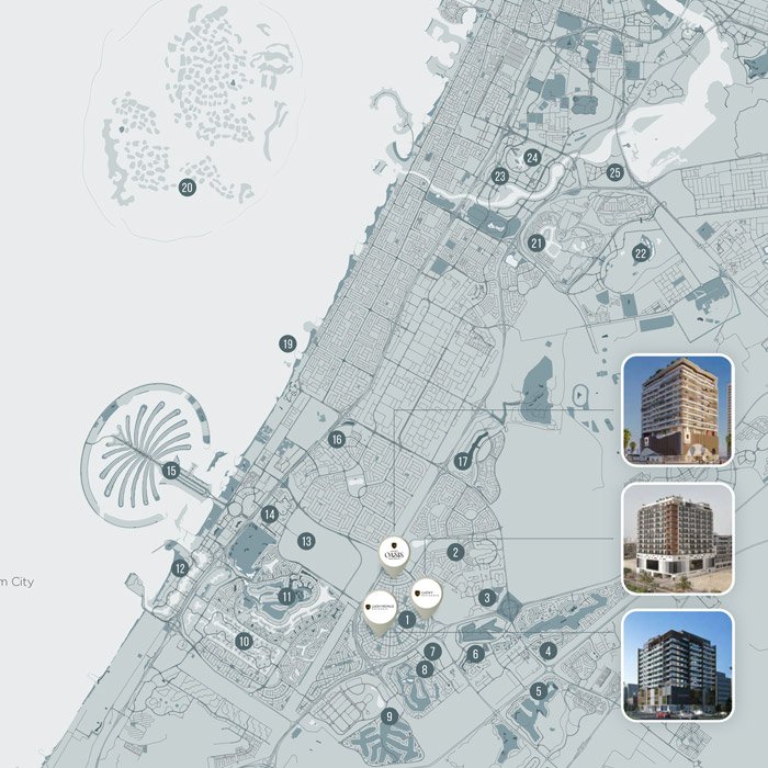 Lucky Oasis Residence Dubai Location